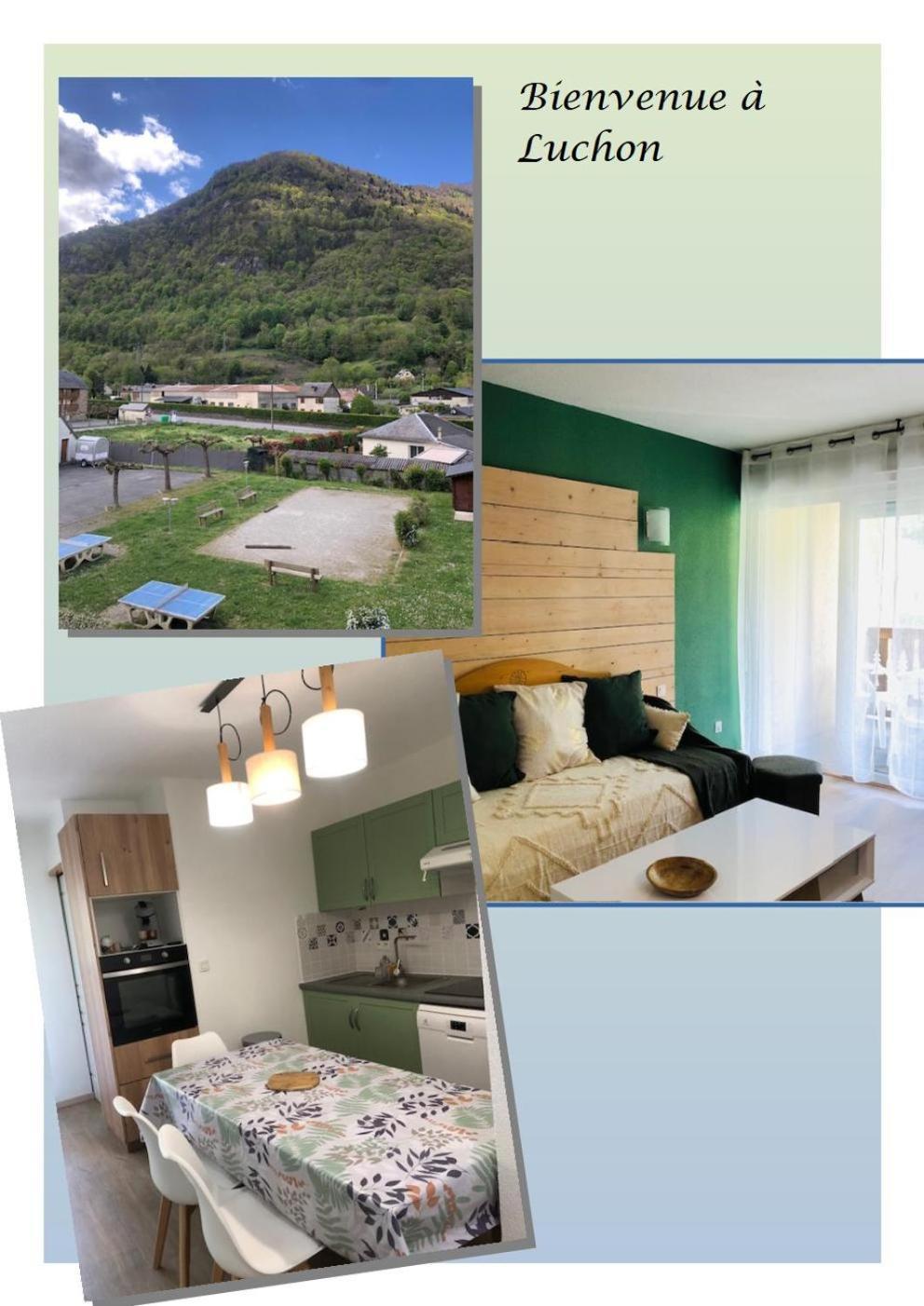 Appart T 3 Bagneres-De-Luchon Vue Montagne - Piscine Mi Juin 外观 照片